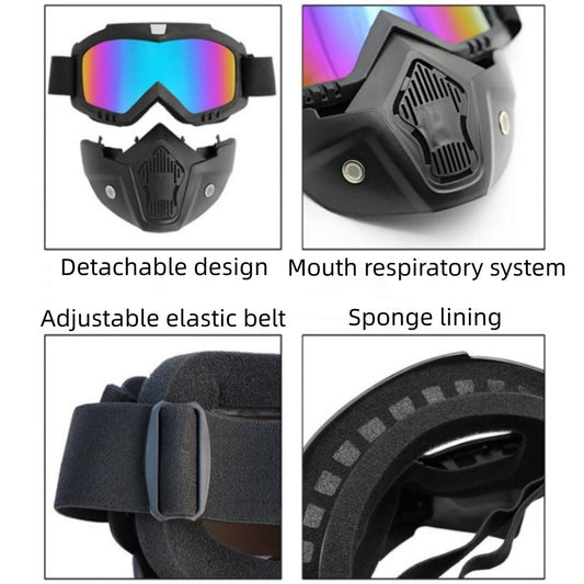 Face Helmet Mask Googles Face Mask High Quality Bike Accessories - LeJa.pk