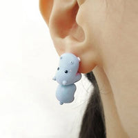 2pcs/1pair Animal Cartoon Stud Earring For Women