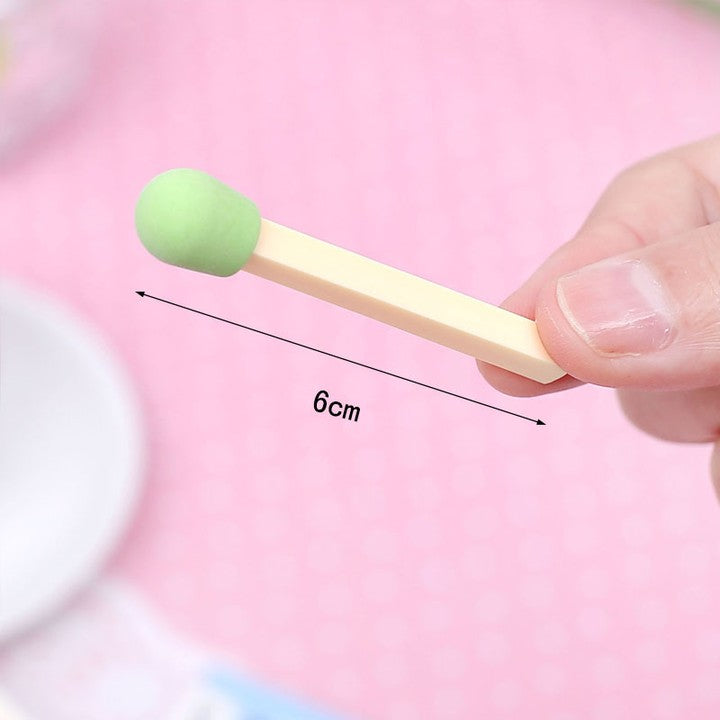 A Box Matchstick shape Cute Kawaii Matches Eraser Lovely Colored Eraser for Kids - LeJa.pk