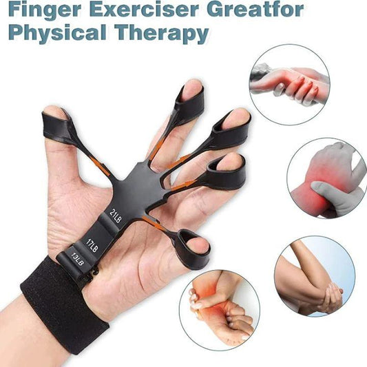 Finger Hand Gripper - Guitar Finger Exerciser Hand Strengthener Hand Trainer - LeJa.pk