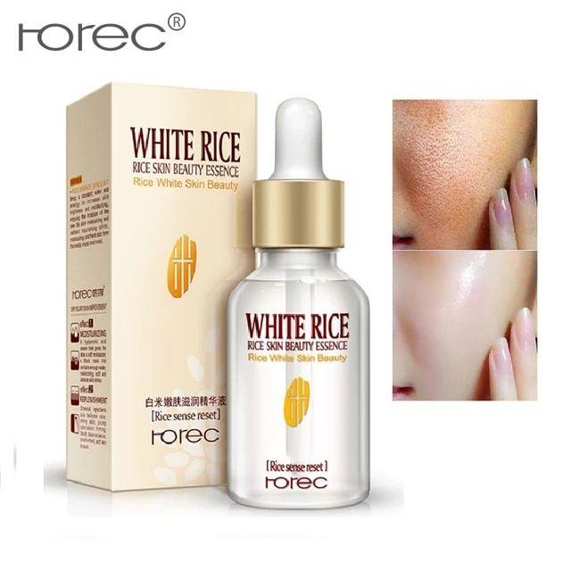 White Rice Serum For Face Moisturizer Anti Wrinkle Anti Aging Face Fine Lines Primer And Acne Treatment Skin Care Serum 15ml - LeJa.pk
