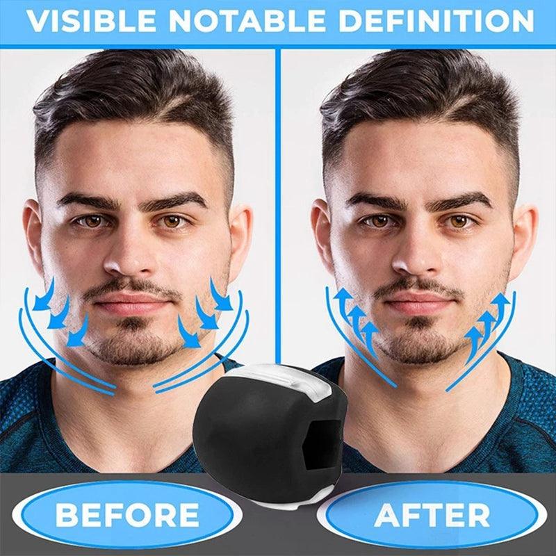 Jawline Shaper Ball 40lbs For Men & Women- Reduces Double Chin