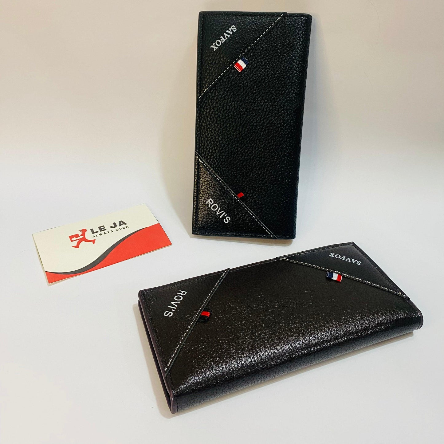 Leather Long Wallet For Men Slim Money Mobile Wallet Card Holder - LeJa.pk