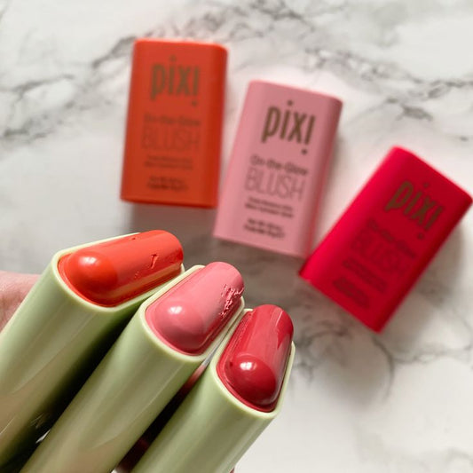 Pixi On-the-glow Blush, Long Lasting Natural Nude Makeup, Tinted Moisture Stick, Shadow Lips Cheek Waterproof Creamy Makeup, for All Skin Types