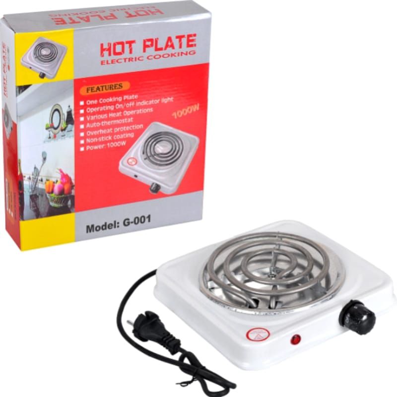 Efficient 1000W Electric Stove Mini Hot Plate For Quick Heat-Up And Easy Cooking - LeJa.pk