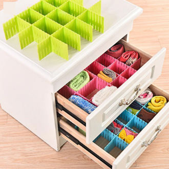 Drawer organizing board storage box home decor wardrobe short box clothes dividers plastic box for storage - LeJa.pk