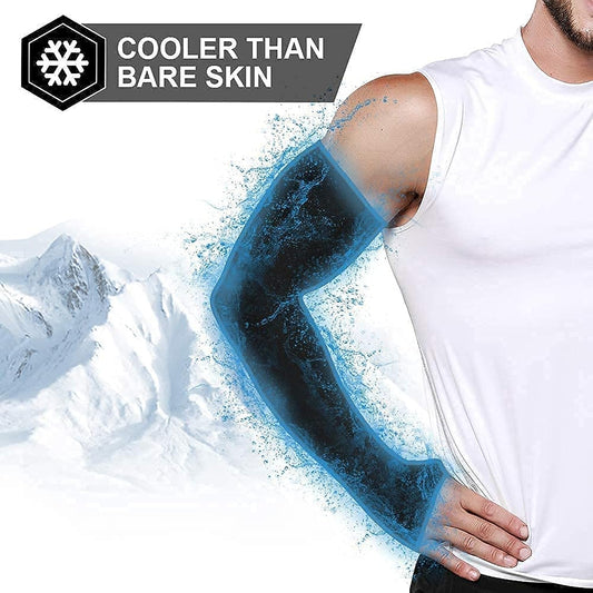 Set of 2 Arm Sleeves For Men - Sun UV Protection Cooling Sun Sleeves For Men's And Women