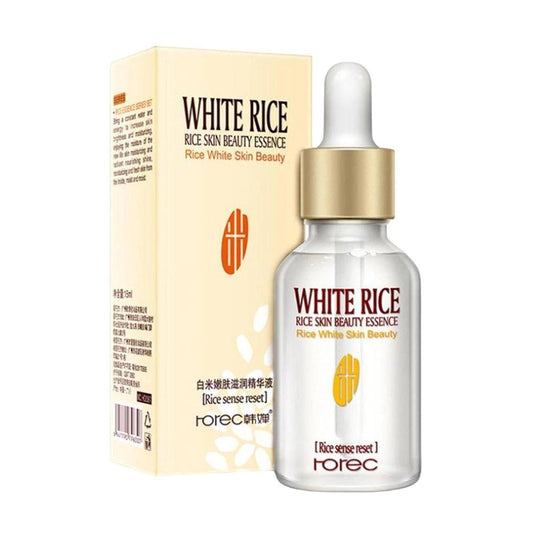 White Rice Serum For Face Moisturizer Anti Wrinkle Anti Aging Face Fine Lines Primer And Acne Treatment Skin Care Serum 15ml