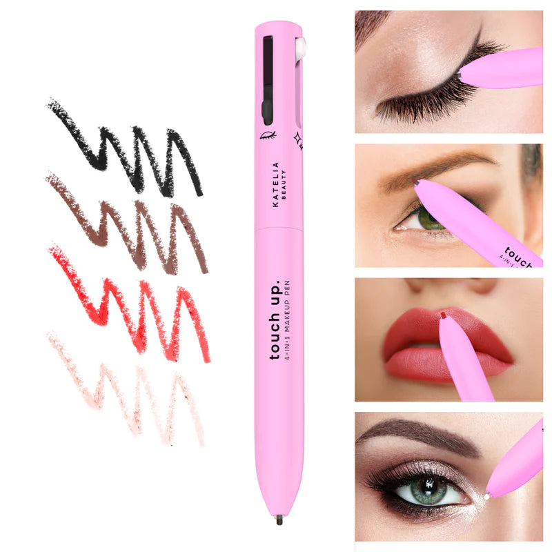 Makeup Pen 4 In 1 Multifunctional Cosmetics Waterproof Eyeliner | Eyebrow Pencil | Highlighter | Lipstick - LeJa.pk